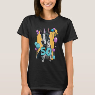 T-shirt Great Dane Dog 50e anniversaire Fête à thème 50 an