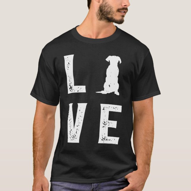T-shirt Great dane Love  1 (Devant)