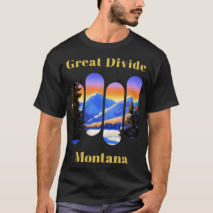 T-shirt Great Divide ski Montana