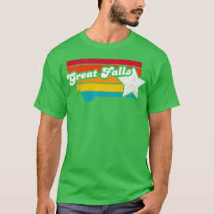 T-shirt Great Falls Montana Vintage Souvenir déshabillé 2