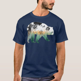 T-shirt Great Forest Bear Design Nature Love Premium
