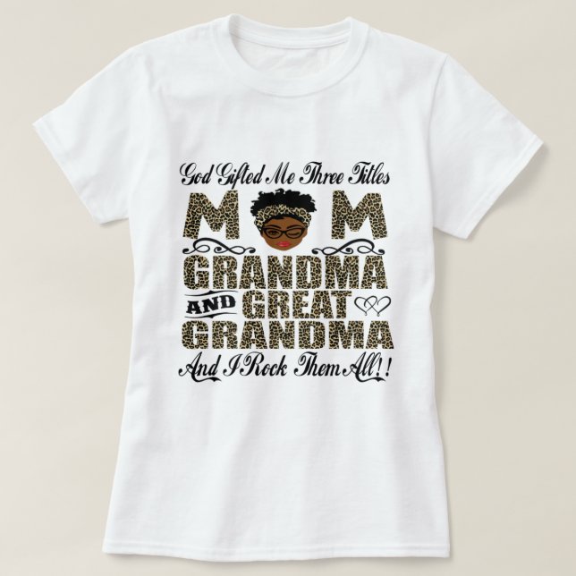 T-shirt Great Grandma Shirt (Design devant)
