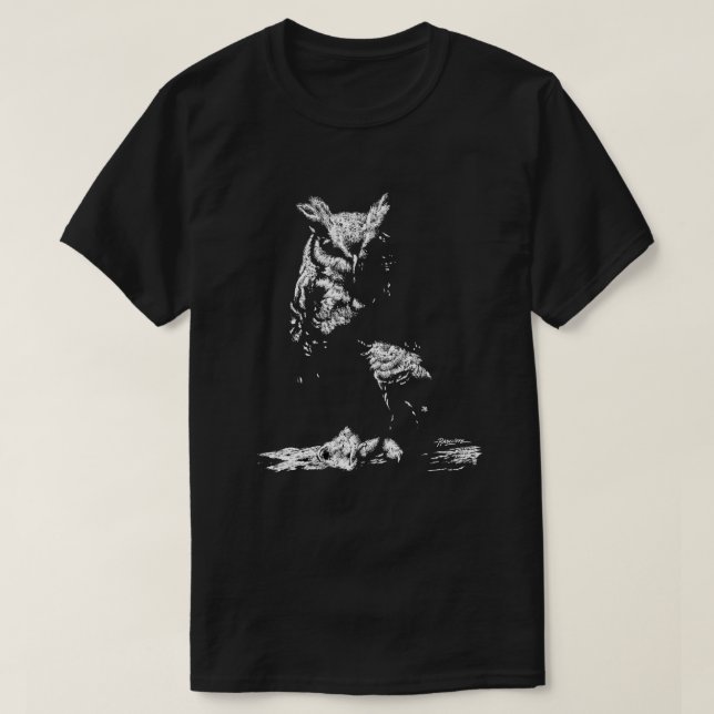T-shirt Great Horned Owl (Design devant)