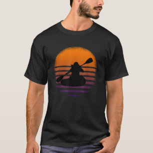 T-shirt Great Kayaker Silhouette Kayak Paddle cadeau