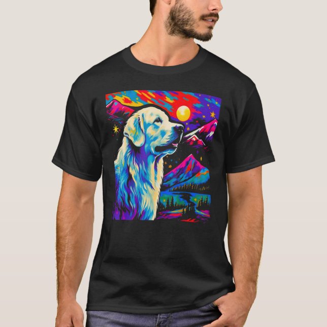 T-shirt Great Pyrenees Dog Art (Devant)