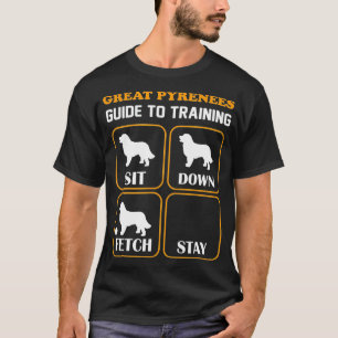 T-shirt Great Pyrenees Guide d'entraînement Funny Chien An