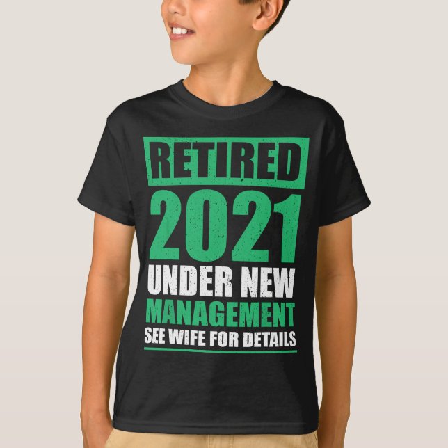 T-shirt Great Retirement 2021 Venin Pensioneers Husband Re (Devant)