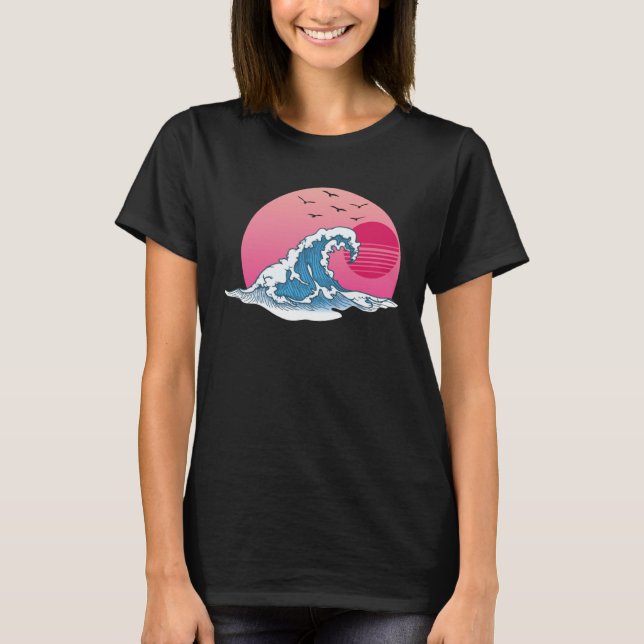 T-shirt Great Retro Waves (Devant)