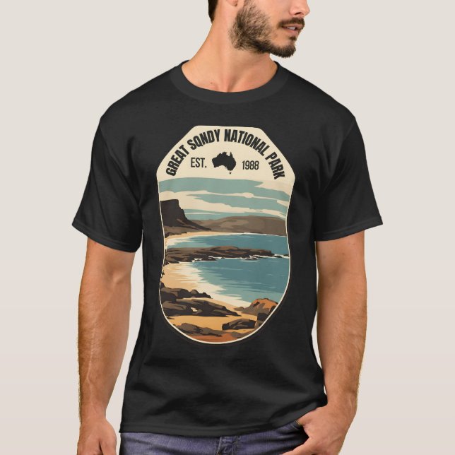 T-shirt Great Sandy � The Endless Horizon of Australia (Devant)