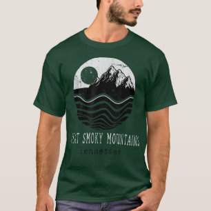 T-shirt Great Smoky Mountains Vintage Randonnée Camping Te