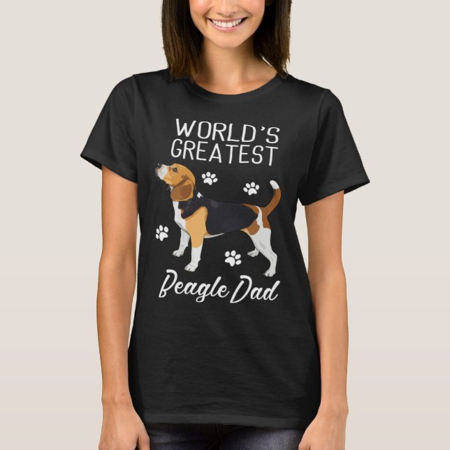 T-shirt Greatest Beagle Dad Ever Beagle Dog (Devant)