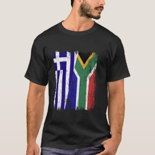 T-shirt Grèce Afrique du Sud Semestre Drapeau grec Afrique