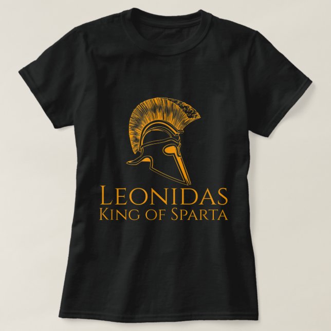T-shirt Grèce Antique - Léonidas Roi De Sparte (Design devant)