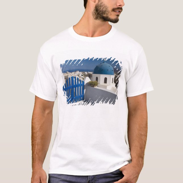 T-shirt Grèce et île grecque de Santorin depuis (Devant)