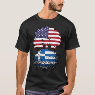 T-shirt Grèce Grèce Grec Amérique États-Unis Amérique