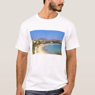 T-shirt Grèce, île de Paros, plage de Krios au-dessus