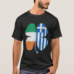 T-shirt Grèce Irlande Shamrock Grèce Irlande St patrick Da