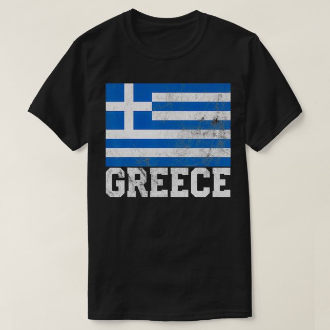 T-shirt Greece Greek Flag Gift T  Home Souvenir Men Women  (Design devant)