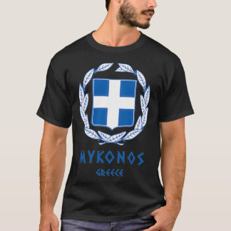 T-shirt Greek Coat of Arms Mykonos Greece