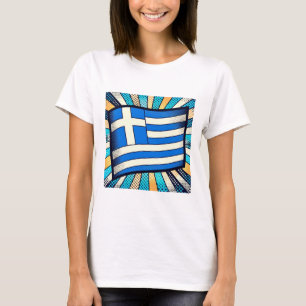 T-shirt Greek flag