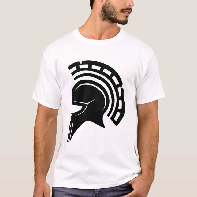 T-shirt Greek helmet ancient greece, achilles (Devant)