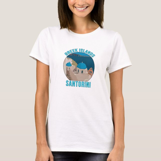 T-shirt Greek Islands Santorini (Devant)