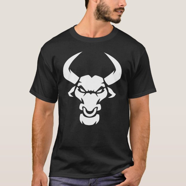 T-shirt Greek Mythology Beast Minotaur, Part Man Part Bull (Devant)
