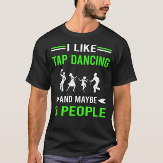 T-shirt Green 3 People Tap Danse