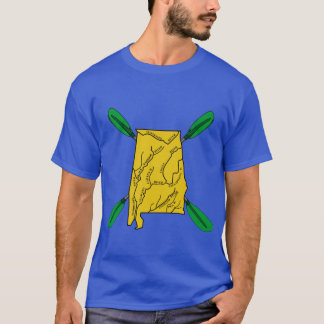 T-shirt Green Bama Paddler Alabama Paddler Alabama Kayak P