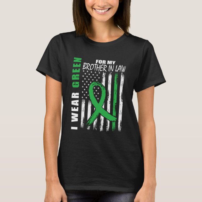 T-shirt Green Brother In Law Sensibilisation aux maladies  (Devant)