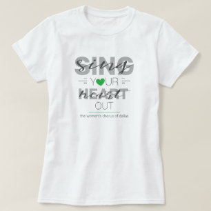 T-shirt Green Chant Votre Coeur Sorti
