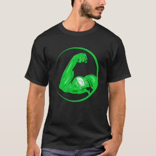 T-shirt Green et Sain Bodybuilder Végétalien de Légumes