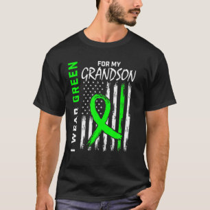 T-shirt Green Grandson Maladie du rein Cérébral Palsie Awa