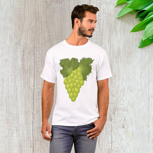 T-shirt Green Grapes Vine Leaves Fresh Fruit (Créateur téléchargé)