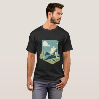T-shirt green grass under the sunlight