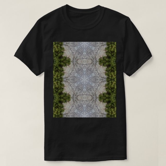 T-shirt Green Moss & Earth Nature Art (Design devant)