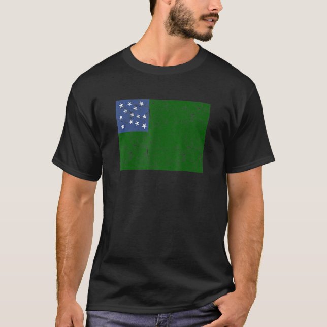 T-shirt Green Mountain Boys Vermont Republic Drapeau Usa (Devant)