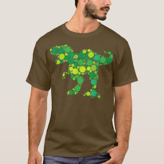 T-shirt Green Polka Dot T Rex Dinosaur International Dot D