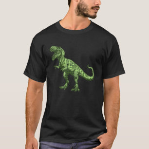 T-shirt Green Polka Dot T Rex Dinosaur International Dot D