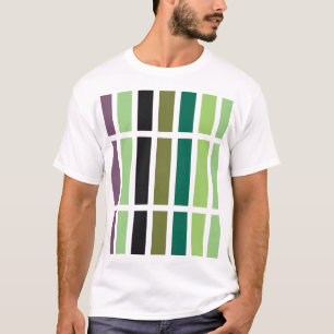 T-shirt Green purple Black Hues
