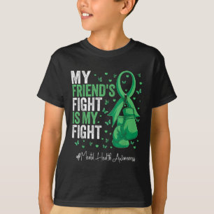 T-shirt Green Ribbon Friend Mental Health Awareness