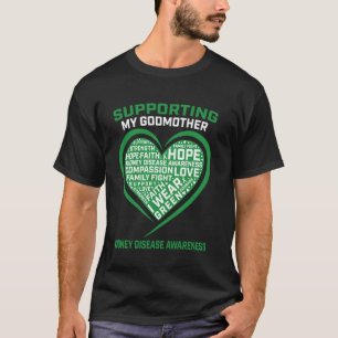 T-shirt Green Ribbon Godmère Maladie rénale Su