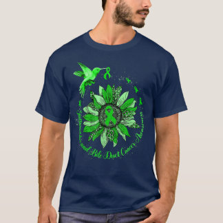 T-shirt Green Ribbon Leopard Sunflower Galladure Cancer
