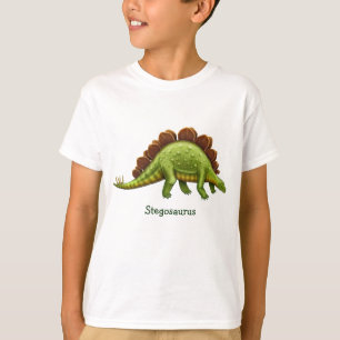 T-shirt Green Stegosaurus Dinosaur Sweatshirt pour enfants
