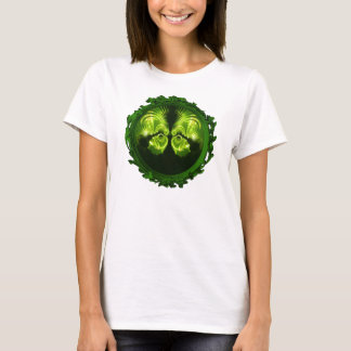 T-shirt Green Temple Woman