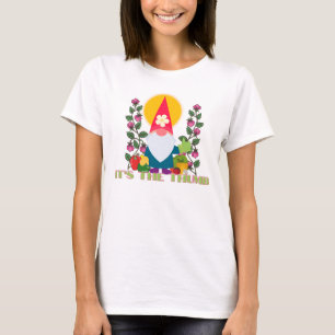 T-shirt Green Thumb Garden Gnome