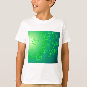 T-shirt Green Vines Irish Luck Irlande Plante Flowers Art