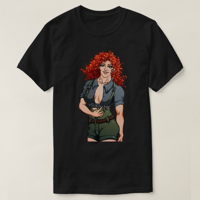 T-shirt Green Witch Marigold (Design devant)
