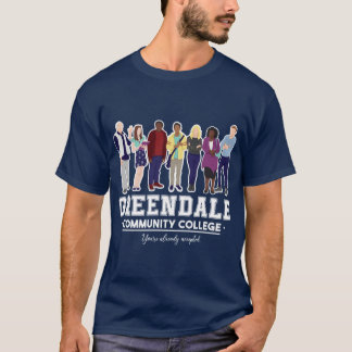 T-shirt Greendale Community College retro