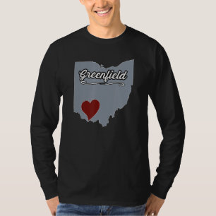 T-shirt GREENFIELD Ohio OH City State USA Mignonne Souveni